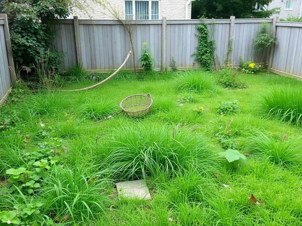 Tuin voor renovatie